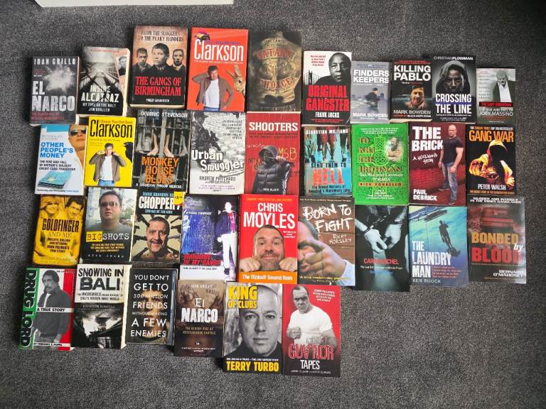 100 Books most true crime and most like new