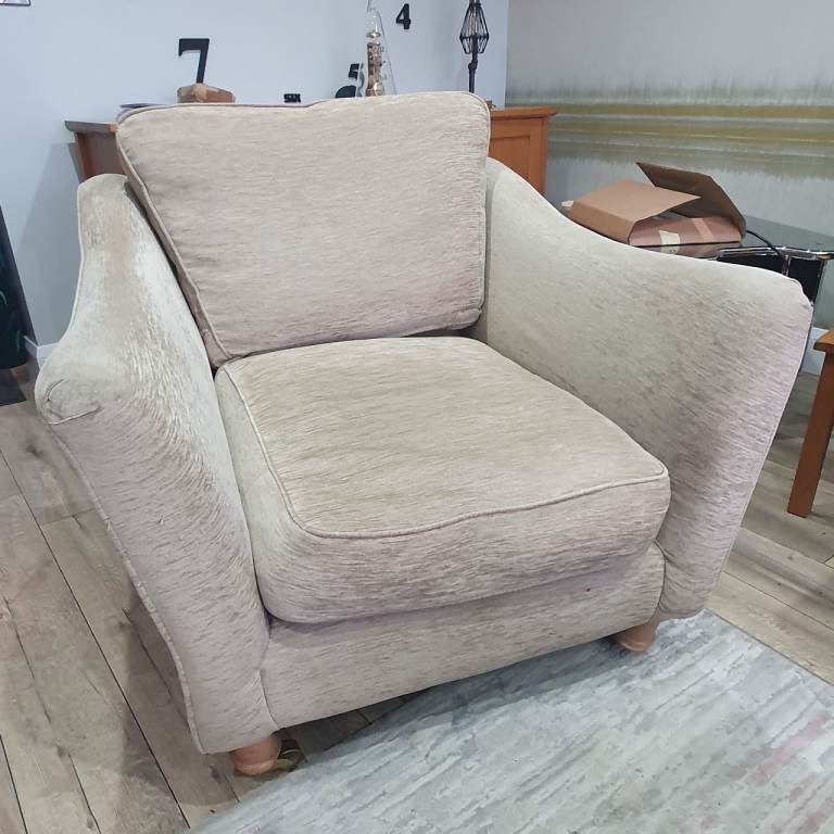 Leather sofa & chair