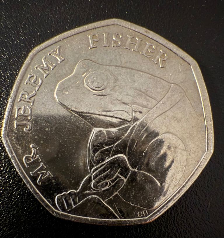 Beatrix Potter ‘Mr Jeremy Fisher’ 50p Piece