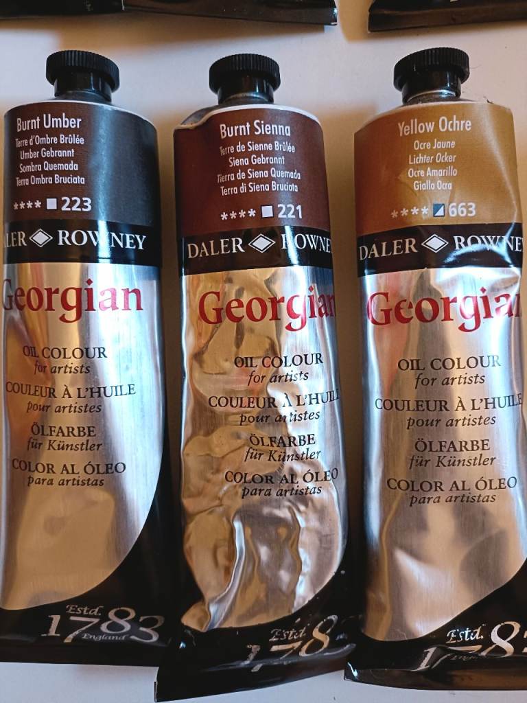 New Daler Oil Paints, 11 x Large 225ml tubes, with boxes plus 5 opened ...