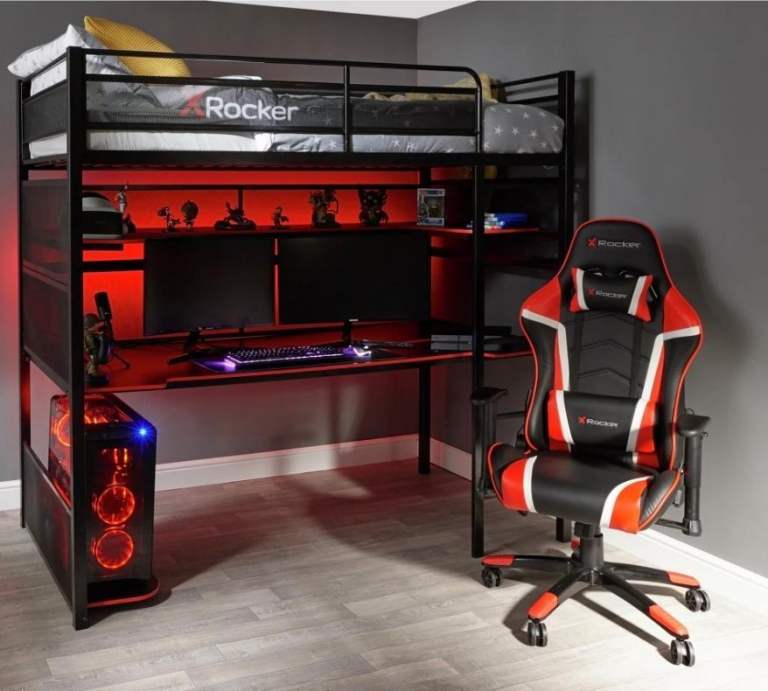 X Rocker High sleeper Bed