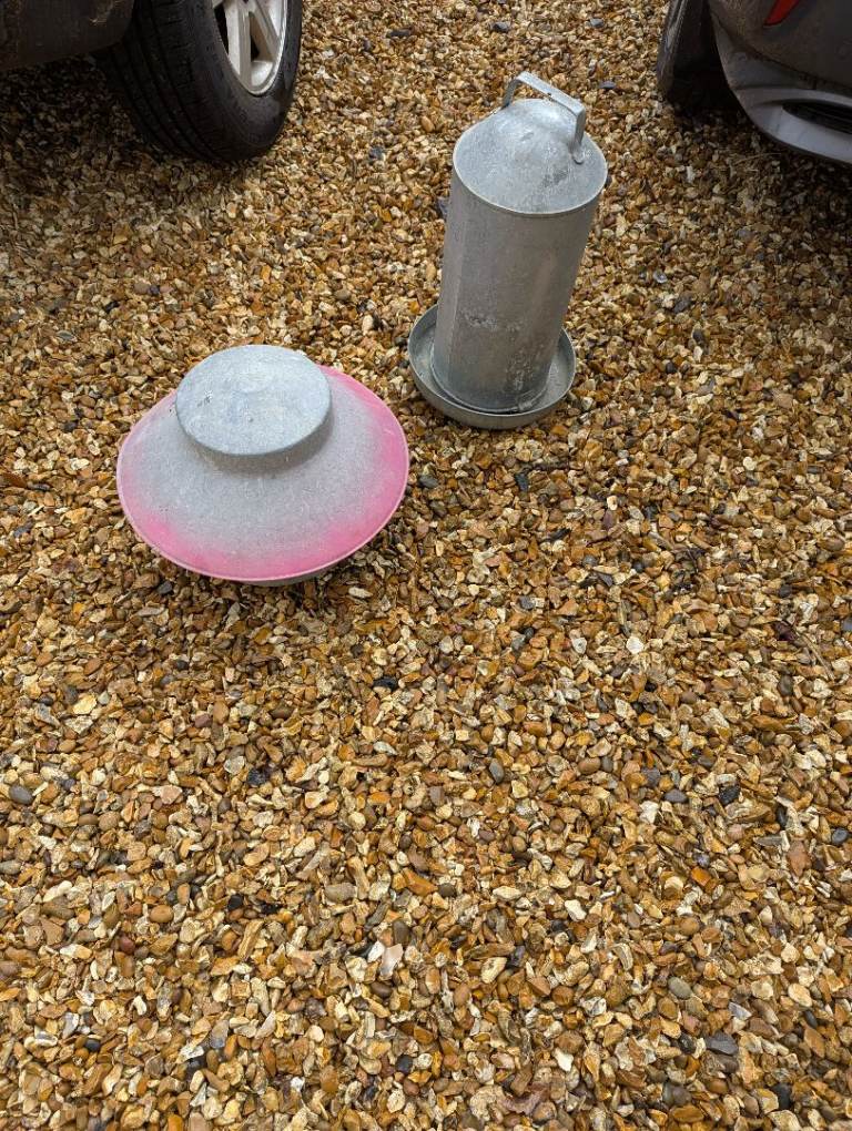 Chicken feeder and drinkers