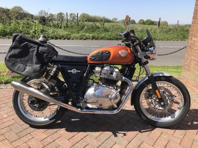 ROYAL ENFIELD INTERCEPTOR 650 IN ORANGE CRUSH, 2019/68, JUST 2,802 MILES