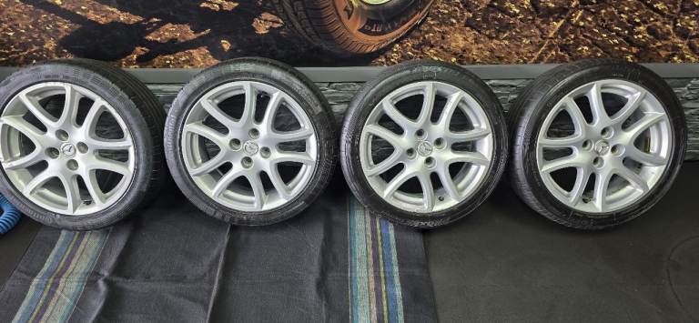 Mazda Genuine 16 alloy wheels + 4 x tyres 195 45 16