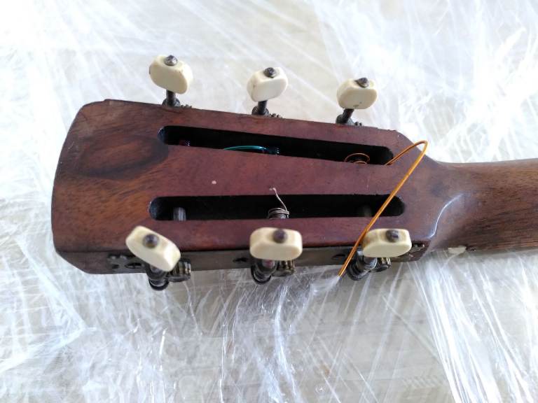 Vintage Banjo with Decorative Back – Needs Some TLC