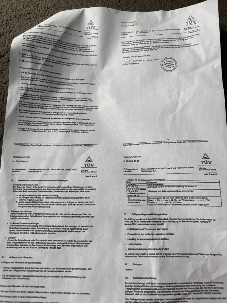 Lowering springs  corsa . 