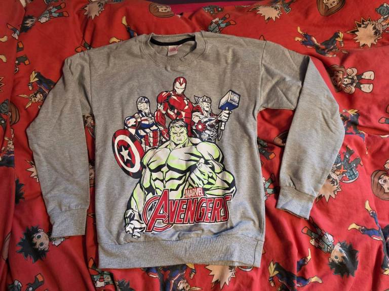 Marvel avengers hoodie boys size 13/14 years 158/164