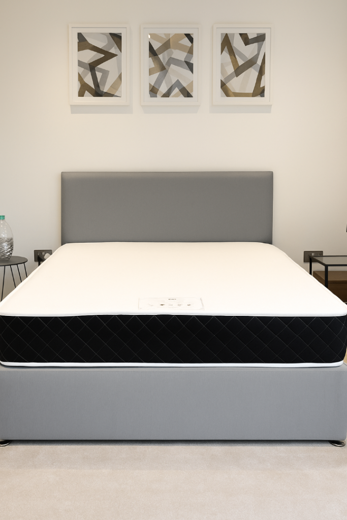 image for Classic Divan Bed with High-Quality Mattress for Restful Sleep and Modern Comfort