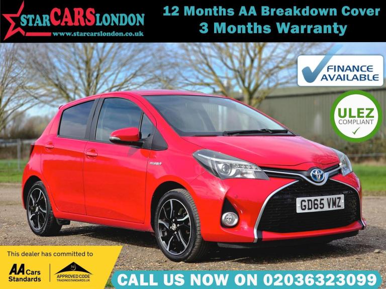2015 Toyota Yaris 1.5 VVT-h Design E-CVT Euro 6 5dr HATCHBACK Petrol/Electric Hybrid Automatic