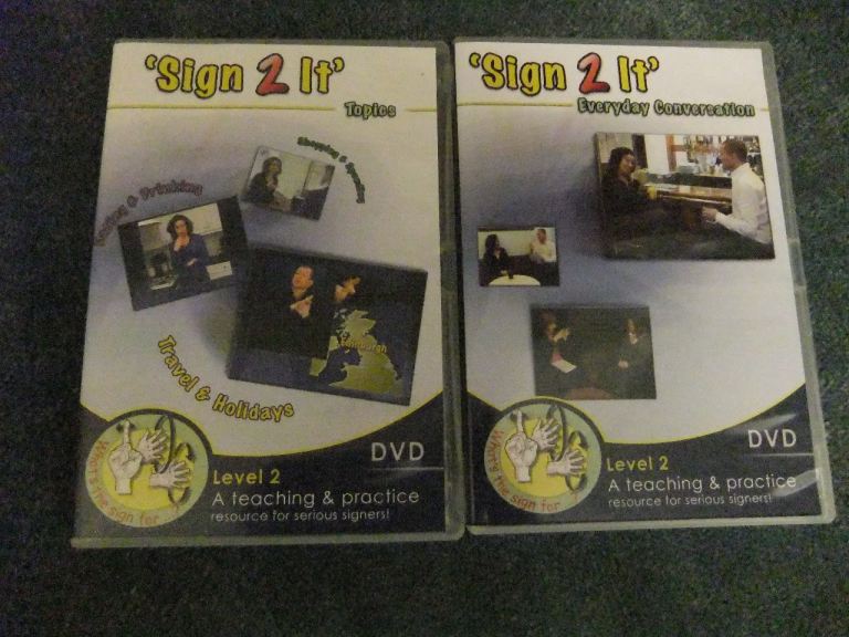 BRITISH SIGN LANGUAGE 2 DVDS – ‘SIGN 2 IT’