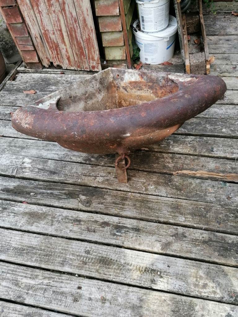 Antique Cast Iron Water Trough 