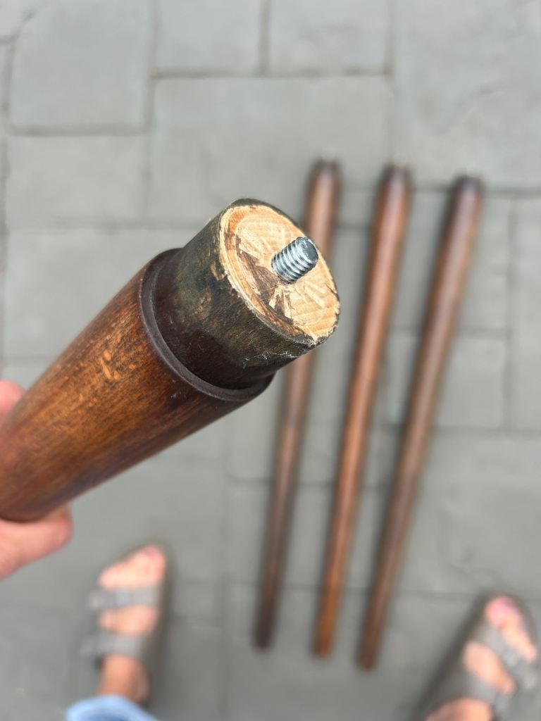 Mid Century Dining Table Legs / Walnut / NEW