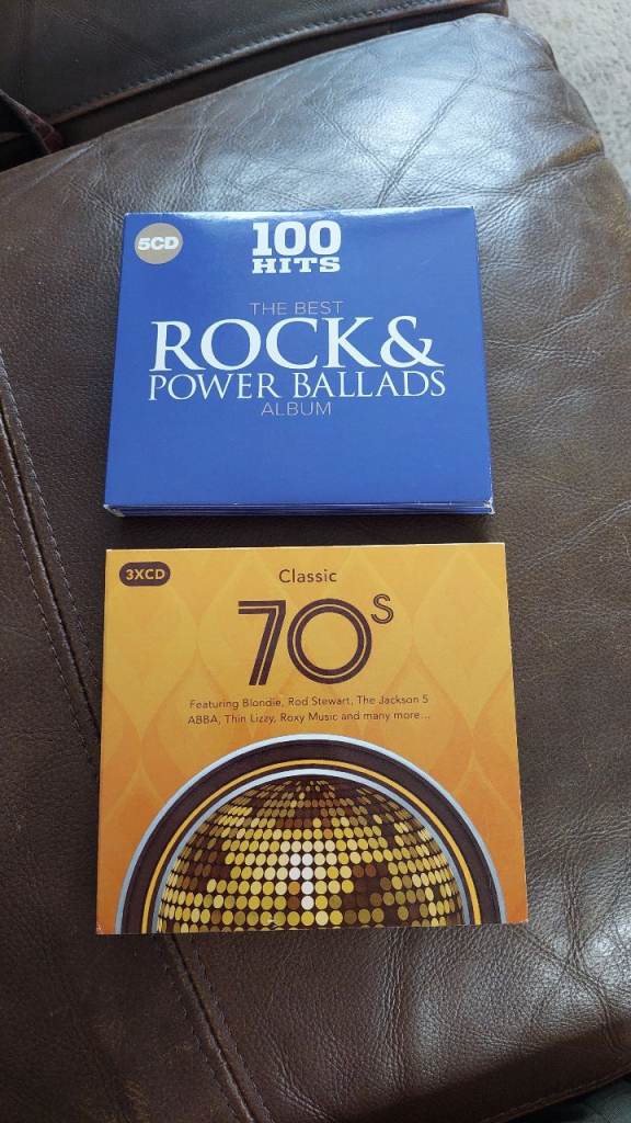 CD Albums: 100 Hits Rock & Power Ballads and Classic 70s