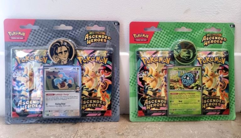 Pokémon TCG Ascended Heroes 2Pack Blister X2 Larry & Erika Brand New Sealed