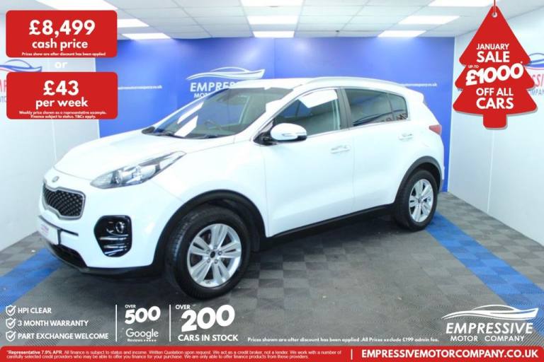 2016 16 KIA SPORTAGE 1.7 CRDI 2 SUV 5DR DIESEL MANUAL EURO 6 (S/S) (114 BHP) DIE