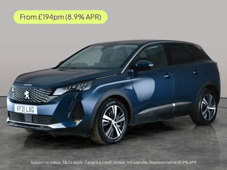 2021 Peugeot 3008 1.6 13.2kWh Allure SUV 5dr Petrol Plug-in Hybrid e-EAT Euro 6 (s/s) (225 ps Suv...