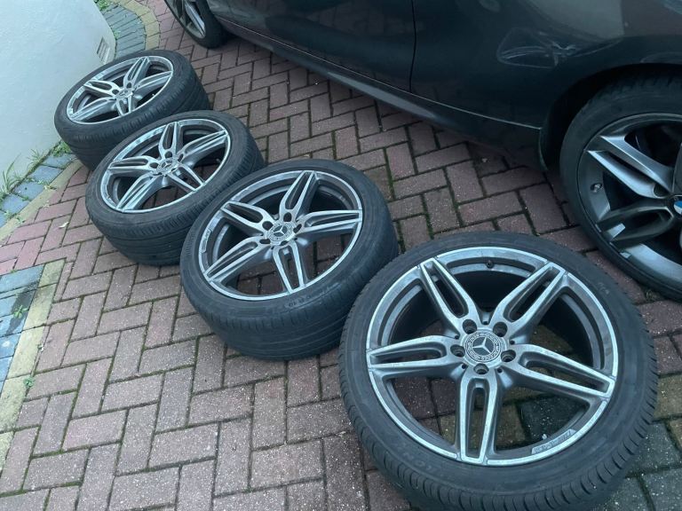 🔥 19” Genuine Mercedes E-Class Diamond Cut Alloys – With Tyres – Mint 🔥