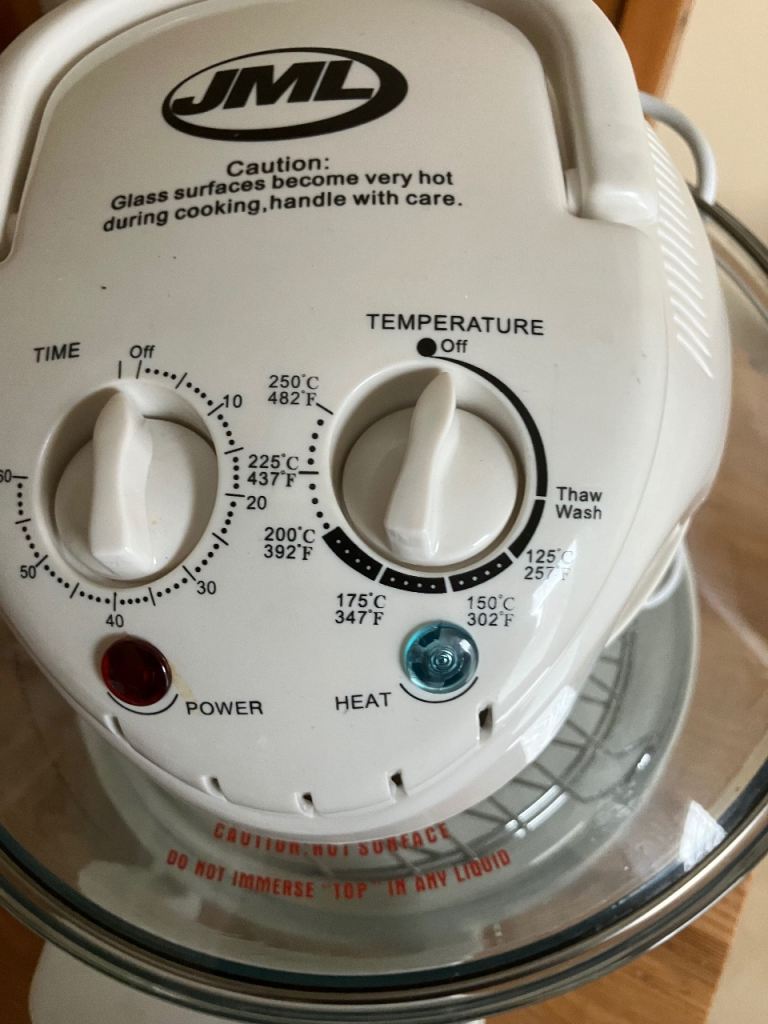 JML Halogen Oven – White, Good Condition