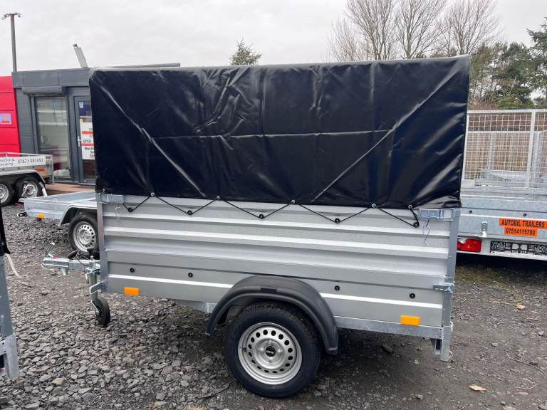 BRAND NEW 6ft x 4ft DOUBLE BOARDSIDE 80CM FRAME AND COVER TRAILER 750KG
