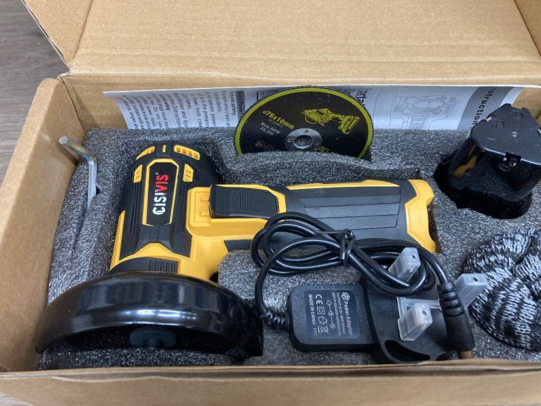 Angle Grinder with Rechargeable Battery and Charger - NEW In Box.