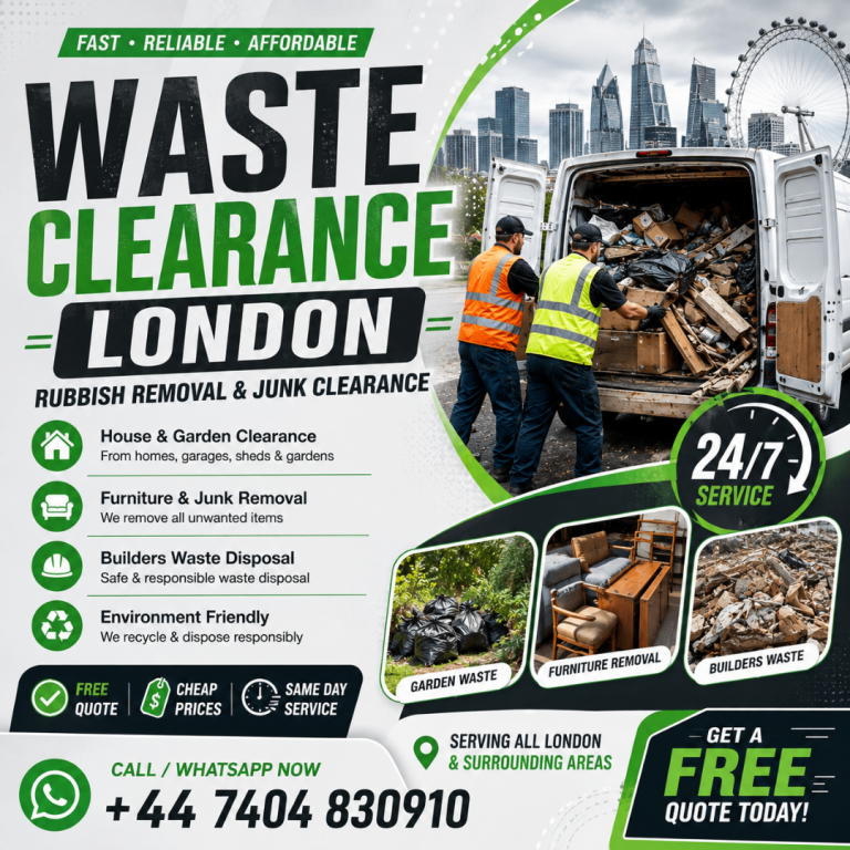 Waste Clearance London | Same Day Rubbish Removal | House, Garden & Builders Waste | Free Quote