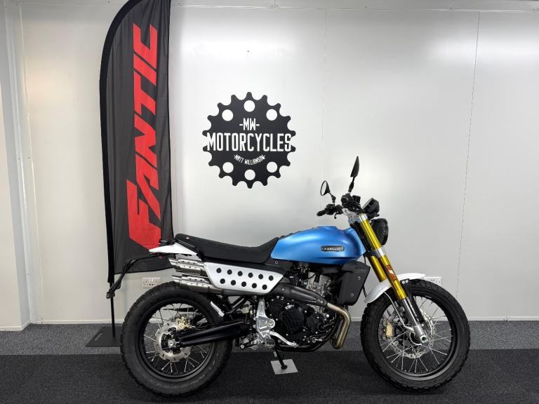 Fantic Motor Caballero Scrambler 500. New In Store Ready To Go! Blue