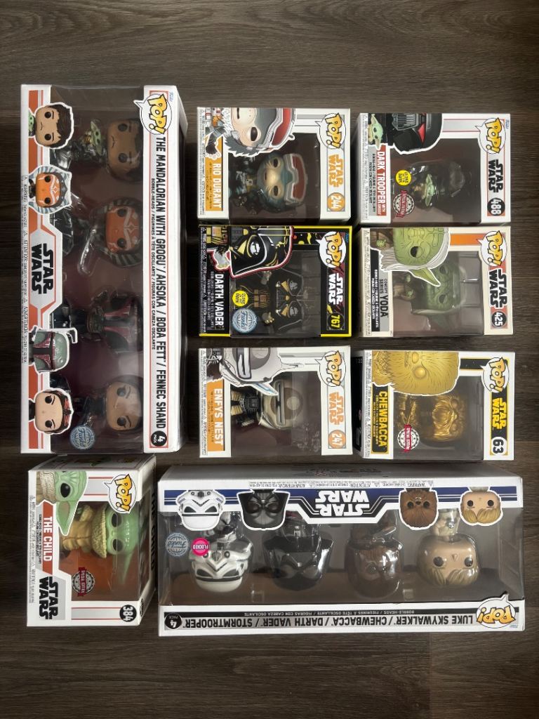 Funko Pop Star Wars Figures Collection - Excellent Condition