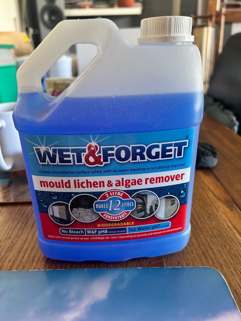 Wet and forget motorhome camper patio algae remover cleaner