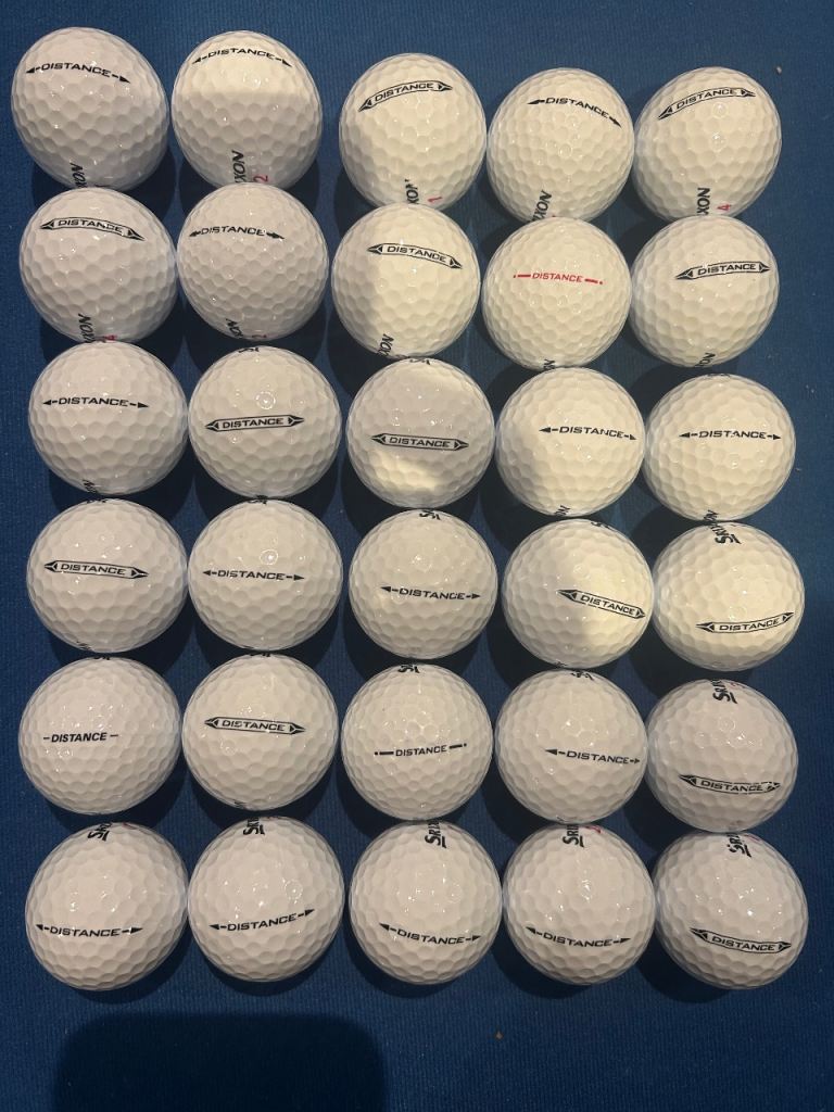 30 x Srixon Distance golf balls MINT