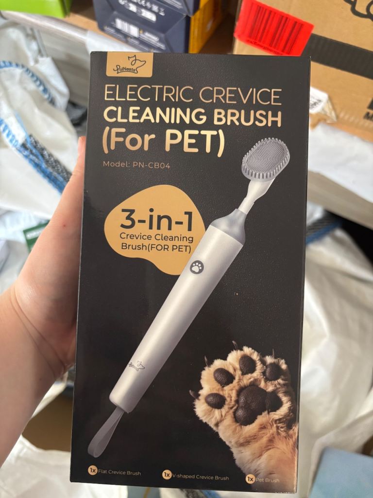 PalNests Electric Pet Cleaning Brush 3-in-1 Rechargeable Crevice Brush PN-CB04 NEW