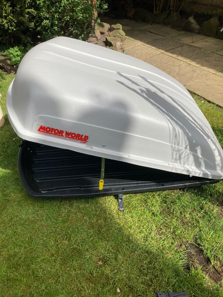halfords grey 348 ltr roof box