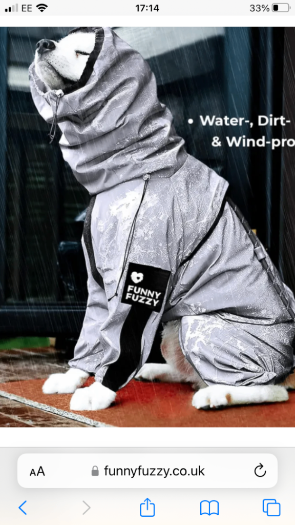 BRAND NEW WATERPROOF DOG COAT