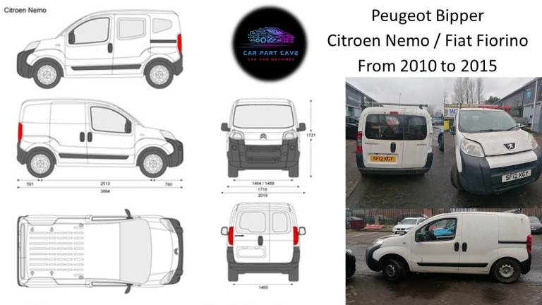 Breaking- 2012 Peugeot Bipper / Citroen Nemo / Fiat Fiorino - All models from 2010-2015