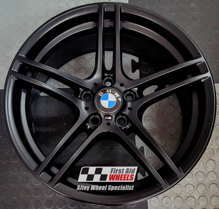 BMW 3 SERIES 1X 19'' GENUINE STYLE 313 SATIN BLACK FRONT ALLOY WHEEL S236BSF