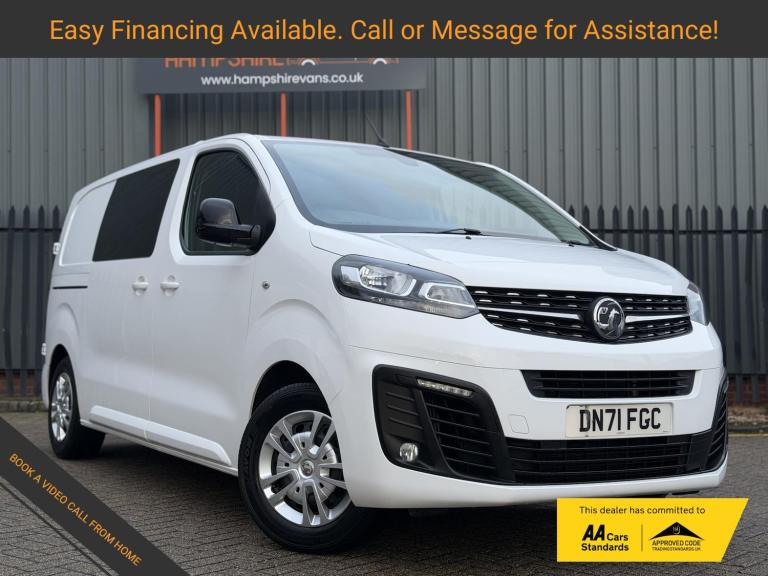 2021 Vauxhall Vivaro 2.0 Turbo D 3100 Sportive Crew Van Double Cab 5dr Diesel Manual L1 H1 Euro  ...