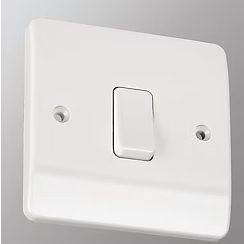White Single Light Switch – New in pack