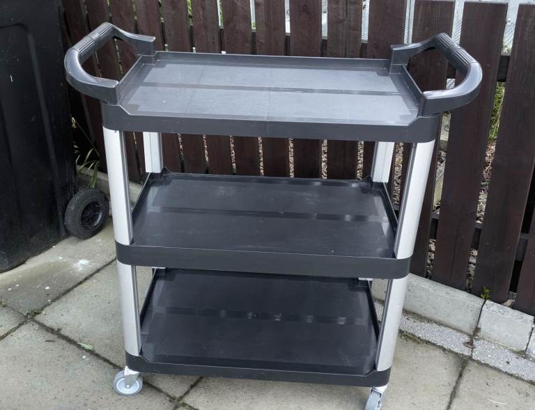 Sturdy light weight service/ utility workshop trolley 