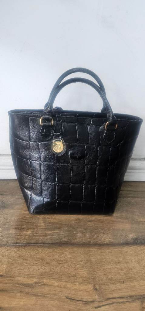 Mulberry black congo leather bag