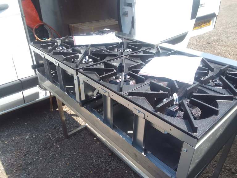 Catering trailer equipment gas tabletop hob burners cookers restaurant kitchen item