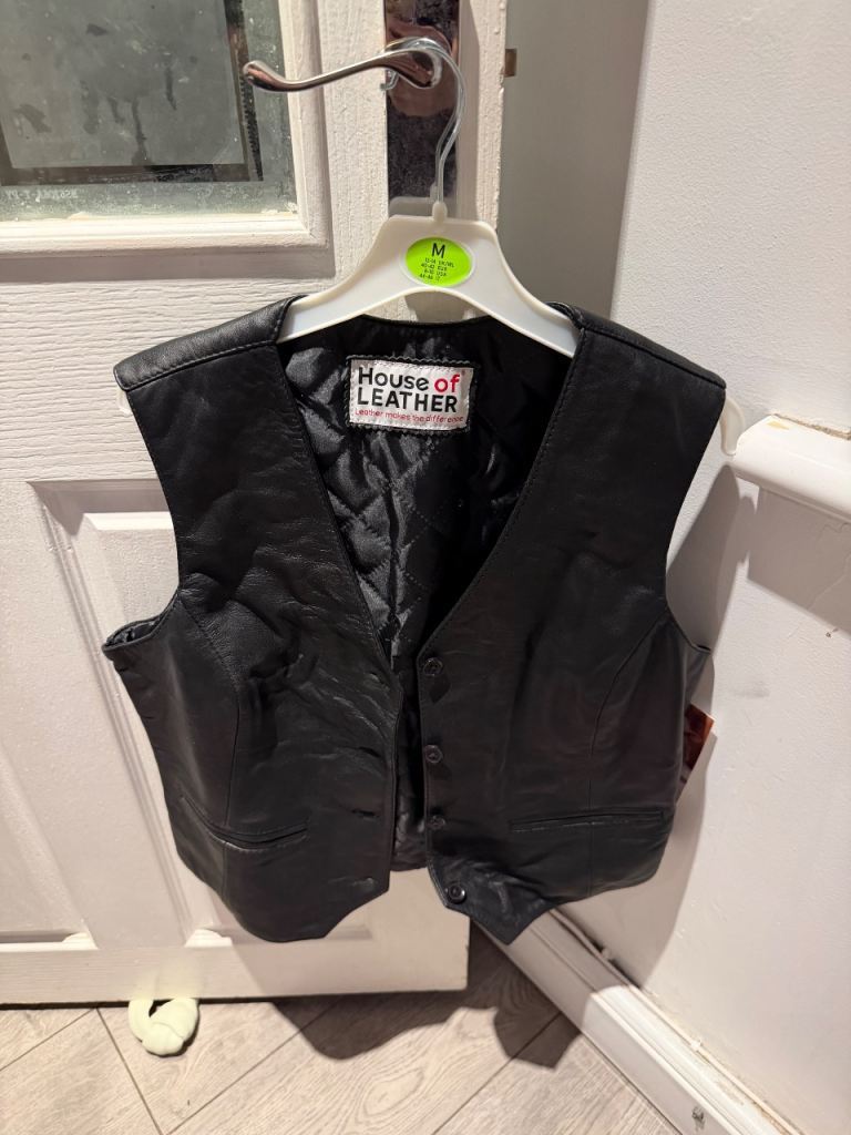 Womens Real Leather Waist Coat 