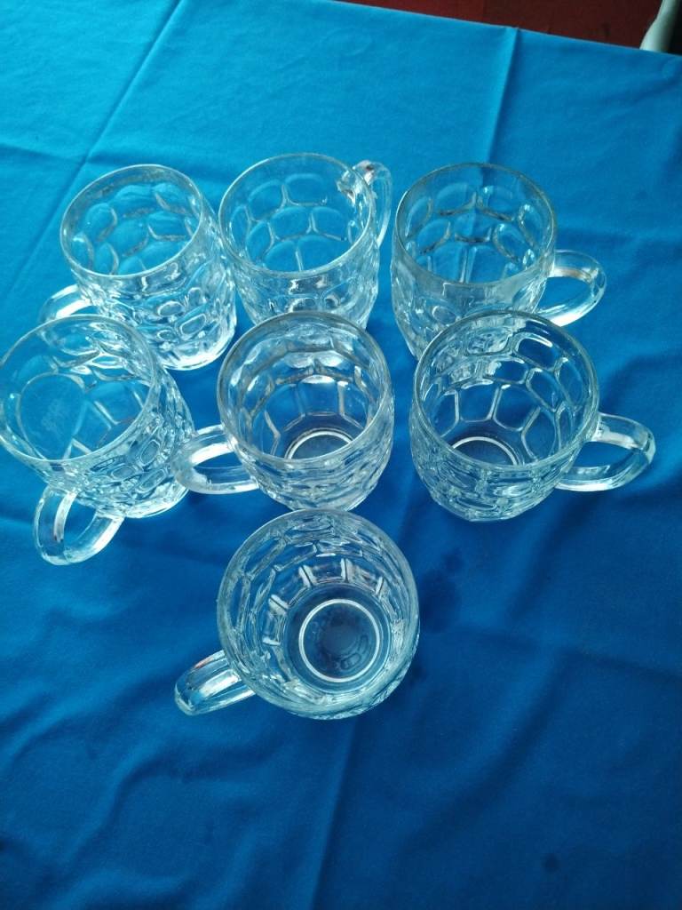 7 Glass pint beer glasses 