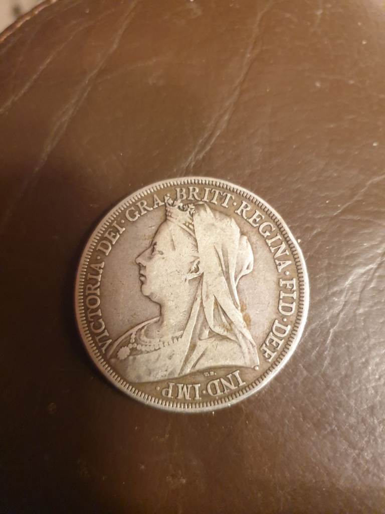 Victorian Crown Solid Silver