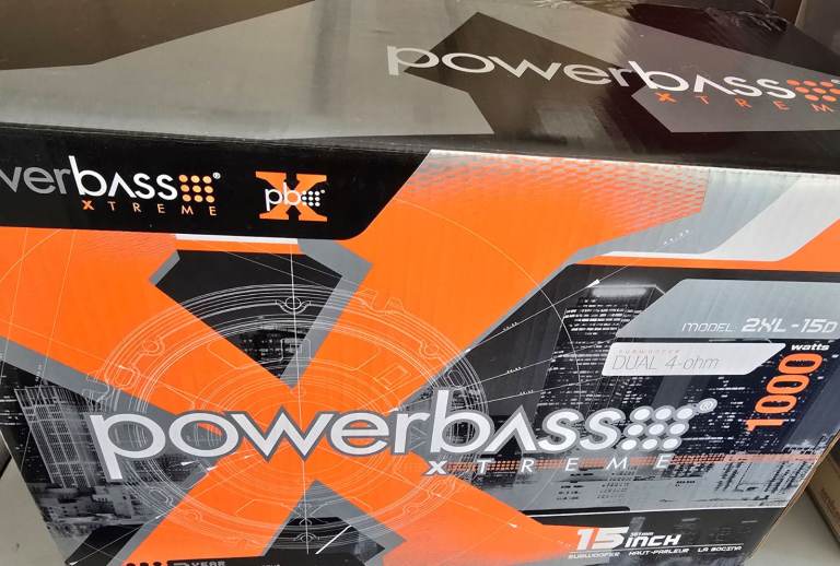POWER BASS 15-INCH DUAL 4-OHM SUBWOOFER