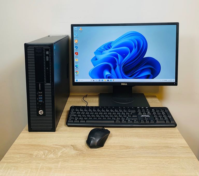 HP i5 16GB 128GB SSD+ 4000GB UltraFast Pc Desktop Computer System, Ms office 