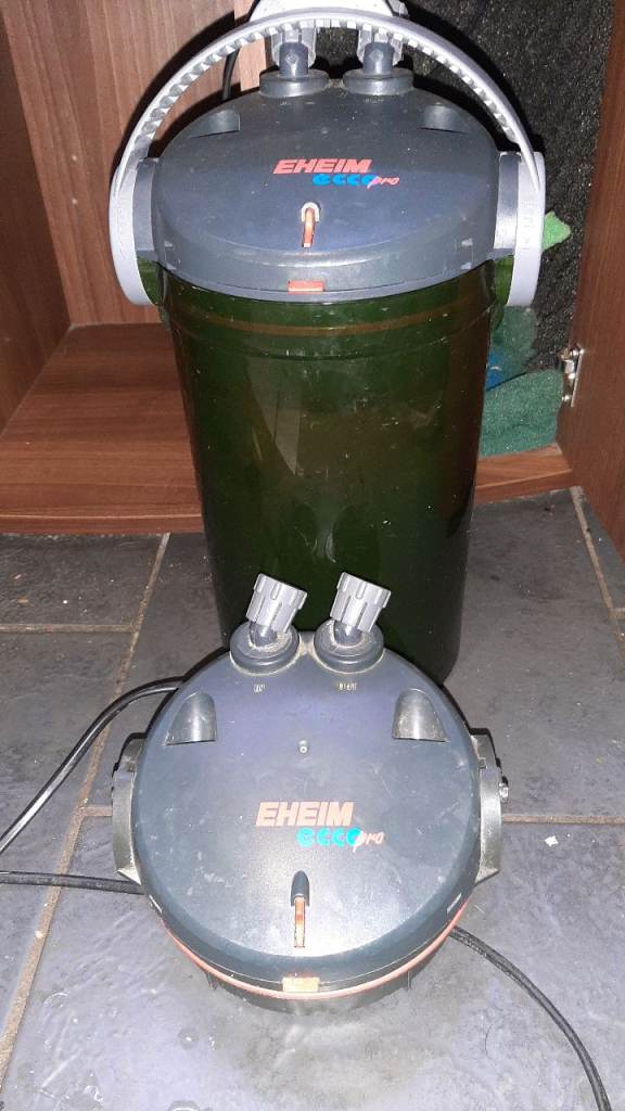 Eheim ecco Pro external cannister filter with bio home ultimate and spare power head 