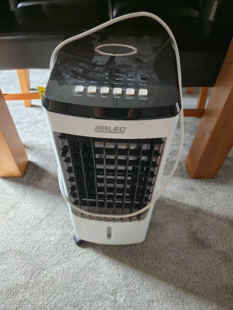RALEC Portable Air Cooler - White and Black, Good Condition