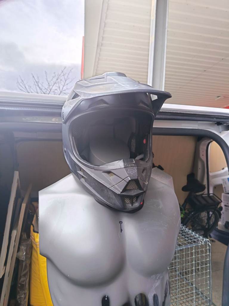 Fox Rampage Matte Black Helmet Full Face Mips Mountain Bike Protection Medium 