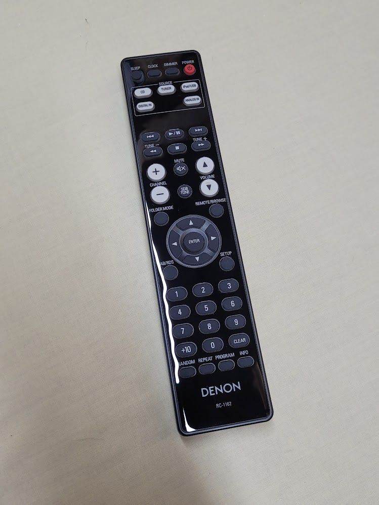 Denon RC-1162 Genuine Remote Control for RCD-M39 Hi-Fi System - Working.