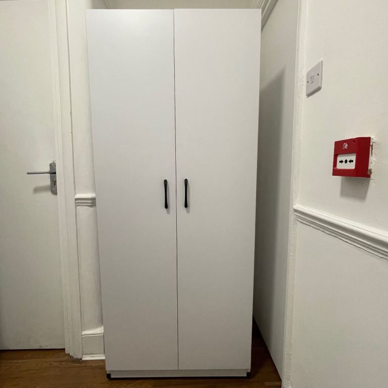 FREE DELIVERY PHNX Furniture White wardrobe 2 door, in good condition, Brand new
