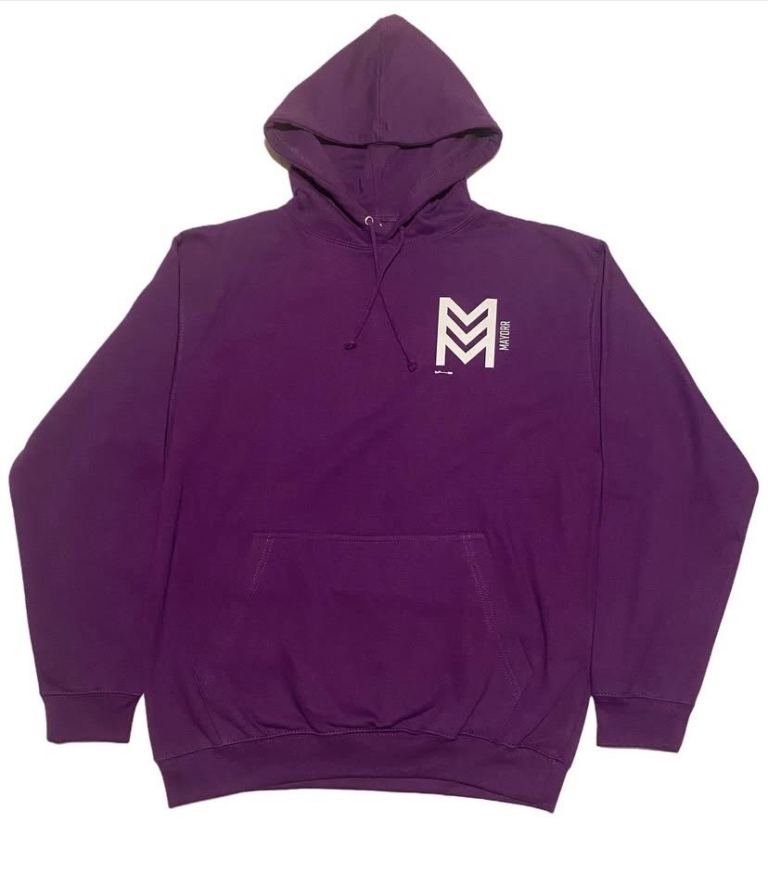 Purple mayorr hoodies